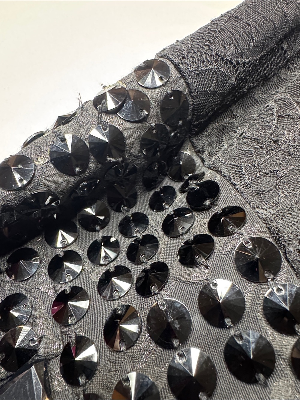 Jovani Black Lace Crystal Embellished Cocktail Dress Size 2 Beaded Formal - Picture 4 of 8